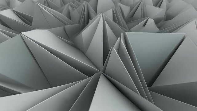 Abstract Gray Polygonal Geometric Pattern 4K Generative AI