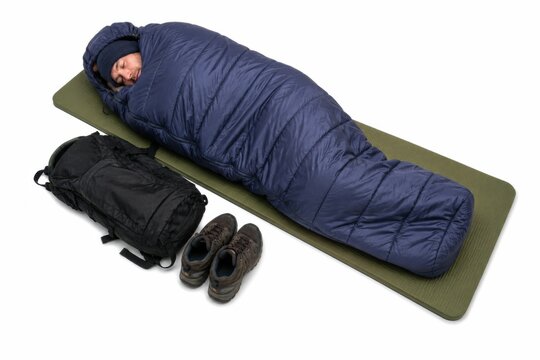 Person Sleeping In Bedroll