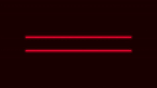 Cyber security digital text with glowing red lines on dark background for it software presentation