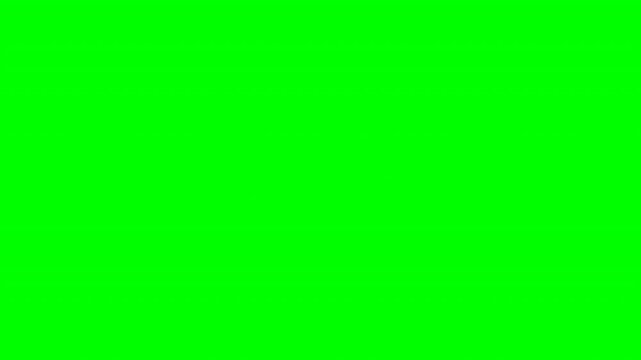 Blue checkmark icon pulsing on green screen background with minimalist flat design for fintech marketing