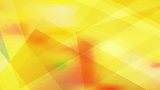 Geometric Abstract Yellow Orange Motion 4K