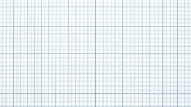 Blue grid graph paper pattern background.