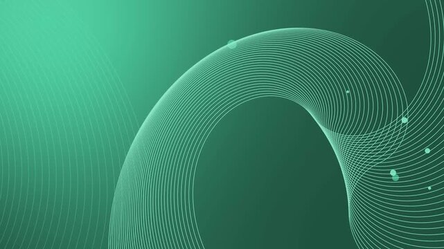 Abstract technology wave background with curved lines animation, Gradient technology background with flowing curved lines and wave pattern