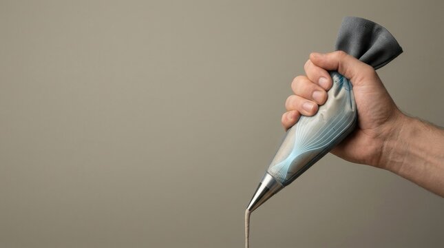 Person holding a small object to illustrate supply chain bottleneck at a critical stage in production process