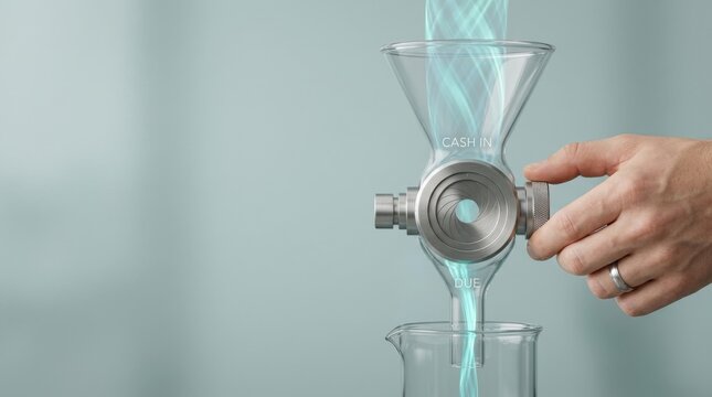 Individual's hand firmly holding a glass filled with liquid to represent a liquidity crunch in financial resources