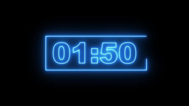 120 to 0 seconds, 2 minute countdown timer with alpha channel , Two minutes circle countdown video.