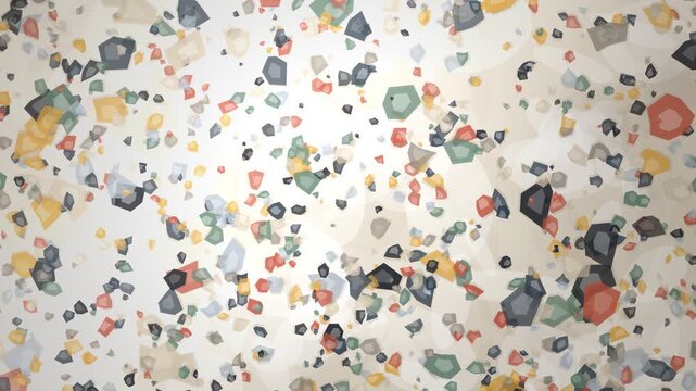 Terrazzo Chip Pattern Flowing Background Seamless Loop