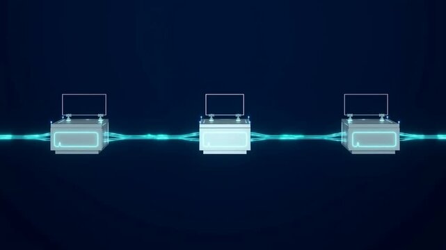 Abstract digital network seamlessly connecting multiple computing devices, symbolizing data flow, communication, and technological infrastructure