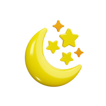 Ramadan 3d render icons