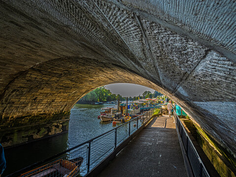 View Under Richmond Bridge To Anchorage