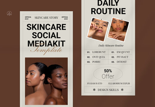 Skincare Newsletter Template