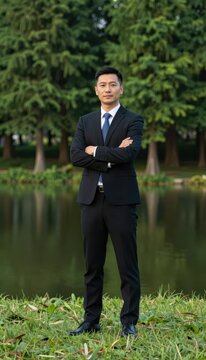 Ambitious Business Leader Finding Inspiration on Nature Escapes