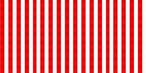 Obraz premium Abstract red and white vertical stripe pattern with clean geometric lines