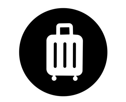 Luggage suitcase UI icon vector for travel, vacation, and baggage packing