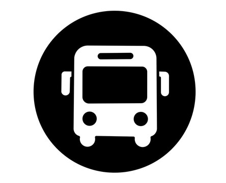 Bus transport UI icon vector for public vehicle and travel tour shuttle