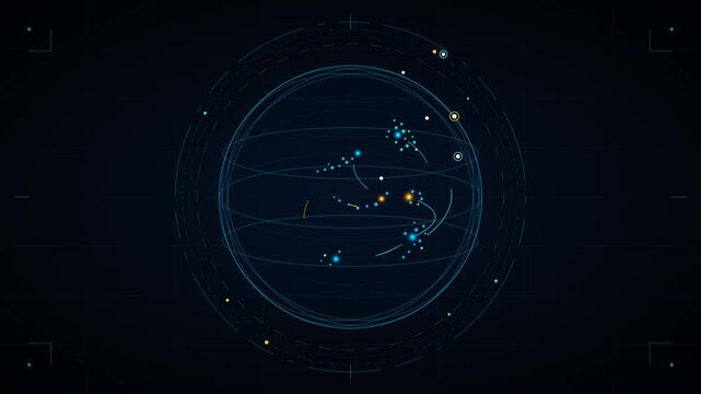 blue radar screen loop