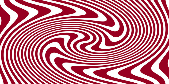 Abstract swirling red and white pattern design