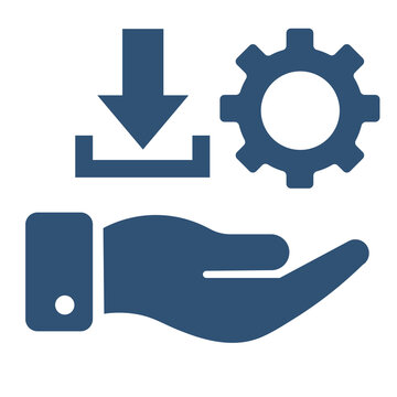 Cloud Computing and Data Management Vector Icon
