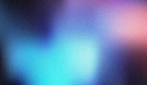 Dreamy abstract composition with soft blue and pink gradients overlaid with a cinematic grainy texture