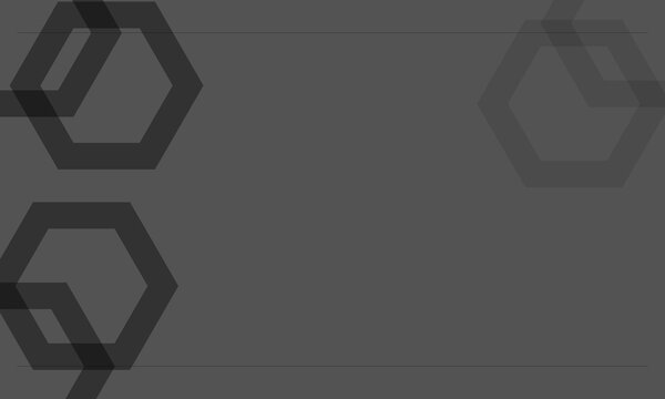 Abstract gray background with soft transparent hexagon shapes and minimal geometric design