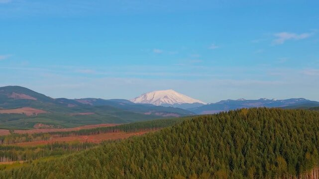 Mount St. Helens Slow Pan
