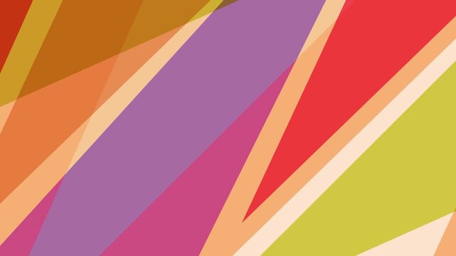 Abstract Geometric Pattern of Overlapping Shapes 4K