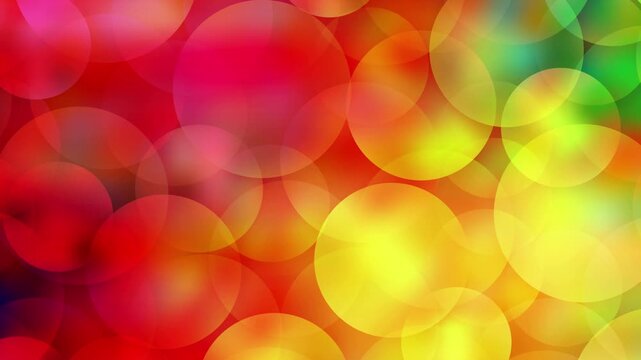 Vibrant Colorful Bokeh Light Orbs 4K