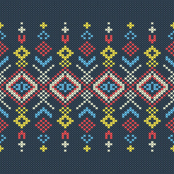     Cotton Argyle Knit Vector concept elegant geometric knit texture seamless pattern, woven diamond motif. Design for knit fabric, wallpaper, fashion, decor. I drew this by myself, it&rsquo;s not AI genera