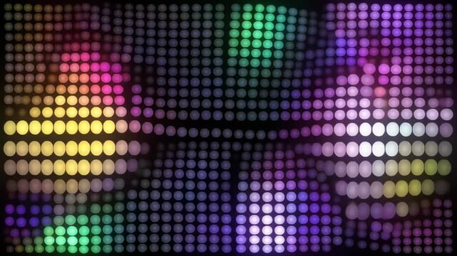 Abstract LED Grid Party Light Background 4K Generative AI