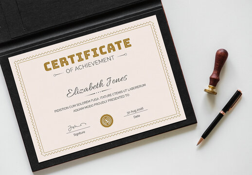 Simple Certificate Layout