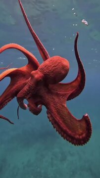 octopus on the beach