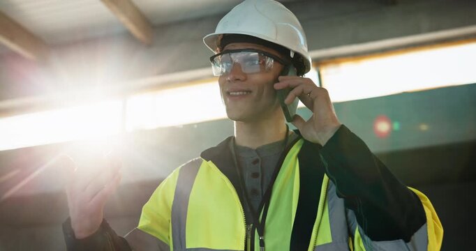 Construction, review or supervisor on site with phone call, task brief or progress track in chat. Contact, man or engineer lead with tech, building report or coordination in feedback communication.
