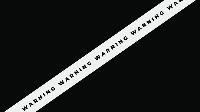 Caution tape Single Diagonal Tape Band Particle Glow alert loop