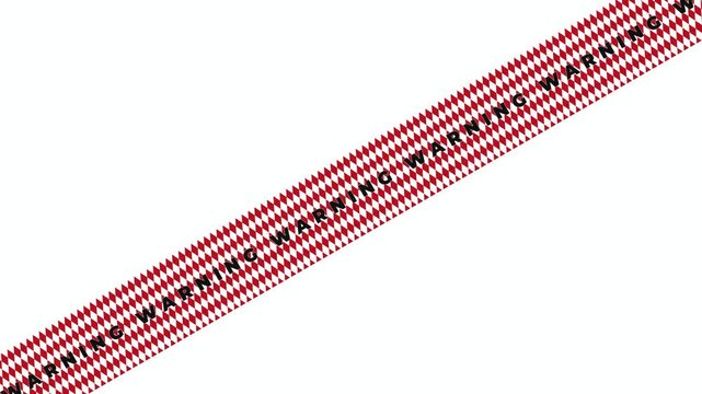 Caution tape Chevron Hazard Stripe Band Flat 2d alert loop
