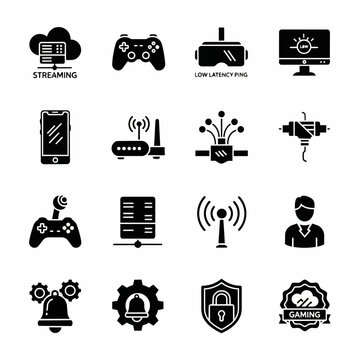 Gaming and Technology Icons Collection for Digital Use