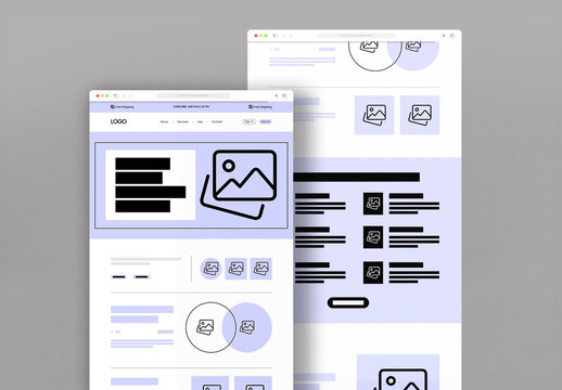 Website Wireframe Template Layout
