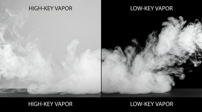 Key and low key vapor comparison smoke