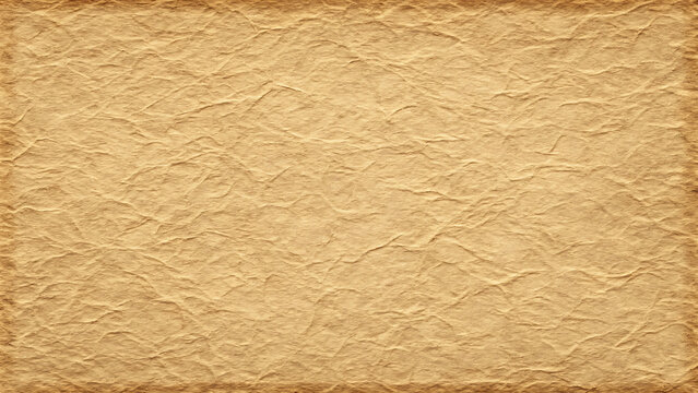 Old vintage paper texture background with wrinkled surface and dark edges