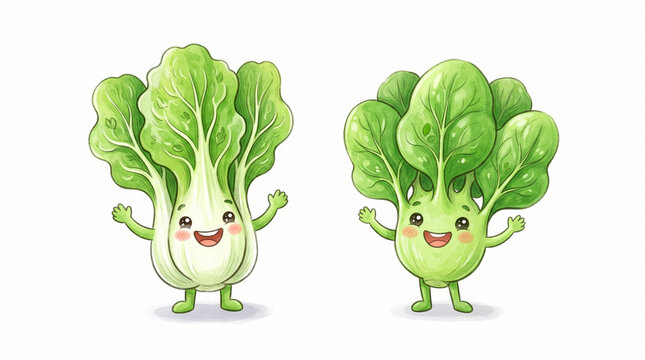 funny cartoon vegetables