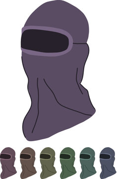 protection ski mask cartoon. interchangeable polarized, vented frameless, otg photochromic protection ski mask sign vector