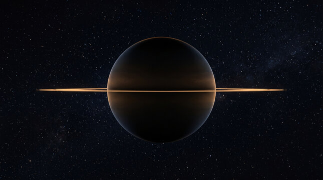 Trou noir entour&eacute; d&rsquo;un disque d&rsquo;accr&eacute;tion lumineux dans l&rsquo;espace