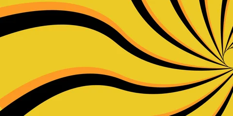 Fototapete 3D Pattern with optical illusion. Abstract striped background.  © anita