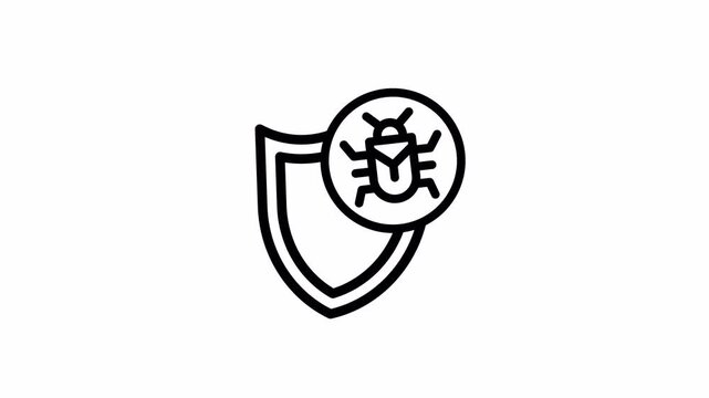 bug minimalist stroke animation