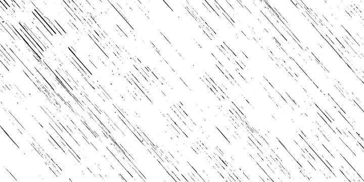 Rough Black and White Grunge Line Pattern. Monochrome Distressed Stripe Overlay