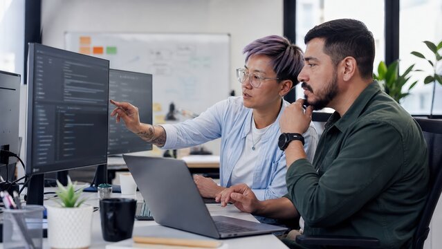Developer Reviewing AI Suggested Code