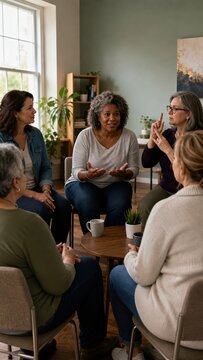 Women Sharing in Menopause Peer Support Group