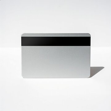 Blank Metallic Payment Card Concept