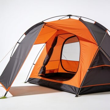 Modern Orange and Dark Gray Two Person Camping Tent