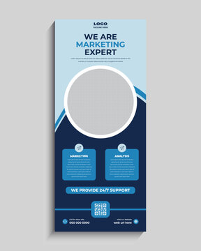 Marketing Agency Roll Up Banner Template Design
