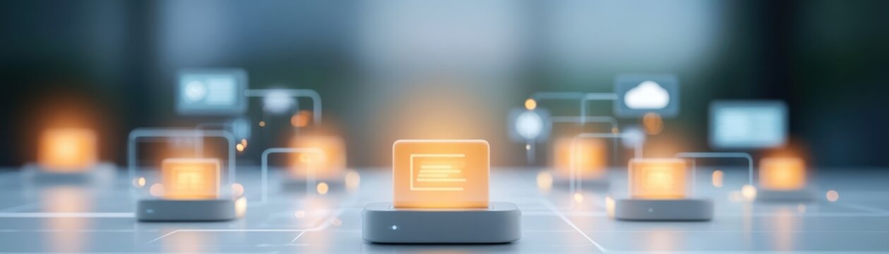 Decentralized digital infrastructure with distributed network nodes, connected computing devices, secure data pathways, cloud communication systems, and digital monitoring interfaces across 